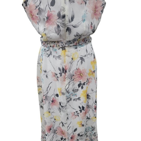Nicole Miller‎ Womens Spring Floral Print Sleeveless Maxi Dress Size 8 - Picture 12 of 16
